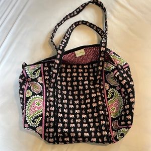 Vera Bradley Pink Elephant Small Duffle